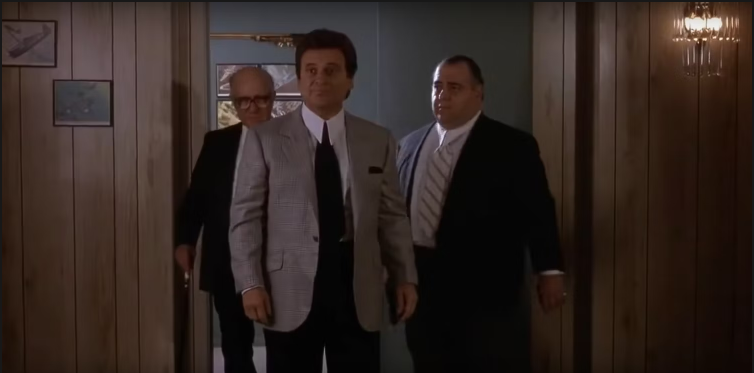 Tommy DeVito walks into the room where he is to become a Made Man in a ceremony from the film Goodfellas.