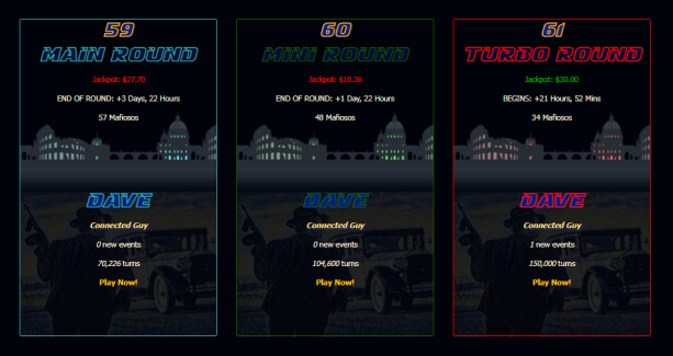 Select from different round types in Made Man Mafia